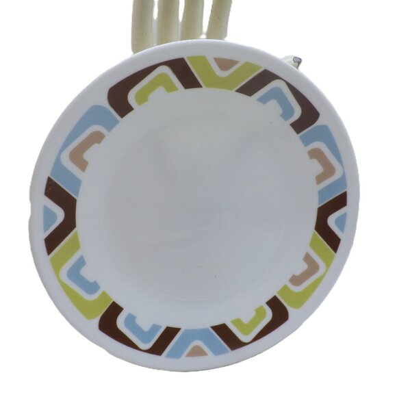 Set of 4 Corning Corelle Vitrelle Squared Pattern / Bread & Butter - Picture 4 of 5